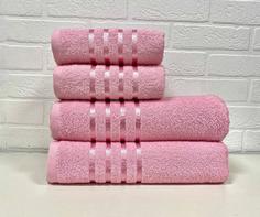 Набор махровых полотенец Diva Afrodita розовый 50x90 + 70x140