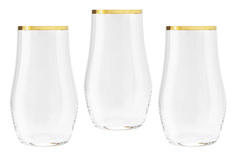 Набор стаканов для воды Same Сабина золото стекло 6шт 0,5л SM-741/G