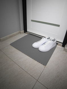 Коврик придверный CellMat ЭВА, 60х44 см, серая сота