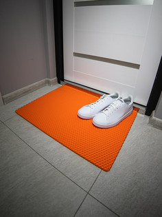 Коврик придверный CellMat ЭВА, 67х50 см, оранжевый ромб