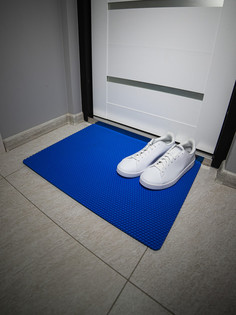 Коврик придверный CellMat ЭВА, 67х50 см, синяя сота