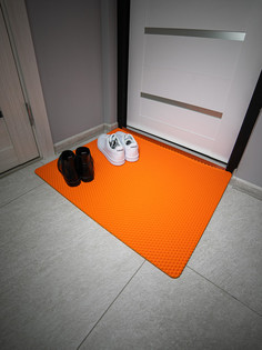 Коврик придверный CellMat ЭВА, 83х66 см, оранжевый ромб