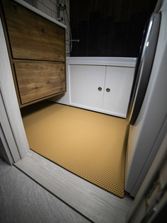Коврик для ванной CellMat ЭВА, 132х80 см, бежевая сота