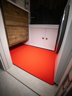 Коврик для ванной CellMat ЭВА, 132х80 см, красная сота