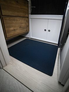 Коврик для ванной CellMat ЭВА, 83х66 см, темно-синяя сота