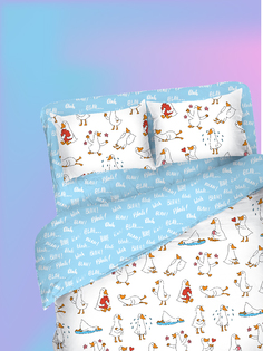 Постельное белье Uniqcute 1,5 спальное из поплина наволочка 50х70 Даччо 71218/1