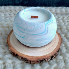 Ароматическая свеча Aroma_memories, аромат Табак Бергамот