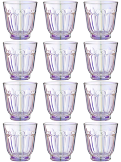 Набор стаканов для воды и виски Lefard Roman Лиловая дымка стекло 12шт 250мл 194-928