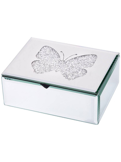 Шкатулка для хранения украшений Lefard Butterfly стекло 16х12х6см 453-163