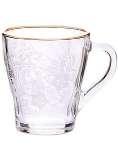 Кружка для чая Гусь-хрустальный стекло 250мл 1649-ГЗ4