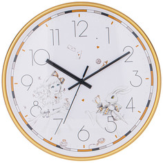 Кварцевые настенные часы Lefard Wonderland 221-351 пластиковые 30,5см