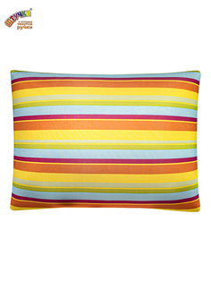 Декоративная подушка-антистресс прямоугольная полоска желтая