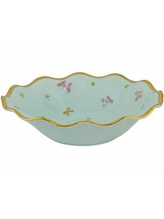 Салатник Lenardi Бабочки фарфор 24см 144-428