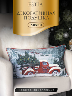Подушка ESTIA декоративная 30х50 см подарок на новый год
