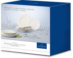 Набор посуды Villeroy & Boch Wonderful World White 4 Friends, 36 предметов