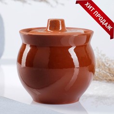 Горшок "Аппетитный" 0,4 л Кунгурская керамика