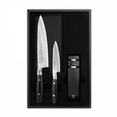Набор из 2-х кухонных ножей с точилкой, Zen YAXELL