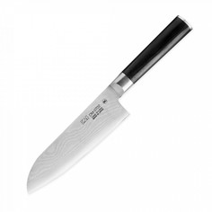 Нож кухонный KAI поварской «Сантоку», 18.0 см, 32 слоя Shun Classic