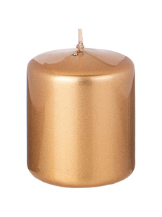Свеча столбик золото Adpal 7 см 348-871
