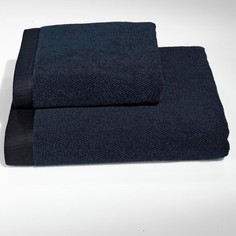 Банное Полотенце Soft cotton 85х150 см темно-синий