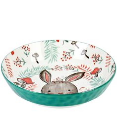 Тарелка Nouvelle Kawaii Forest Rabbit 21 см, 700 мл, фарфор