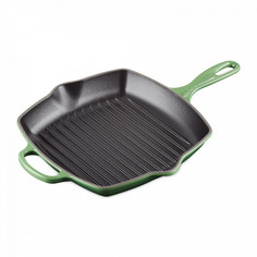 Сковорода-гриль LE CREUSET Bamboo Green 26х26 см чугун зеленый
