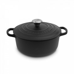 Кастрюля Le Creuset Matte Black 3,3 л 22 см чугун черный