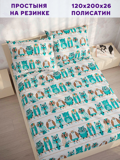 Простынь на резинке Simple House Owl 120х200 см