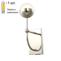 Бра с лампочкой CRYSTAL LUX TRUENA AP1 NICKEL+Lamps