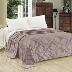 Плед евро 200x220 Cleo Parma велсофт бежевый