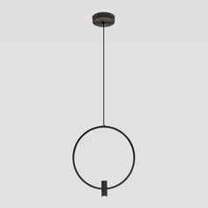 Подвесной светодиодный светильник на одно кольцо Eurosvet Layla 50257/1 6,2W 4000K черный