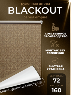 Рулонные шторы Lm Decor Блэкаут 72х160 жалюзи на окна