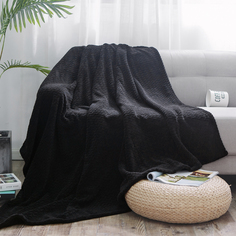Плед Cleo Royal Plush 150х200 полуторный черный