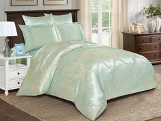 Постельное белье Cleo Satin Jacquard евро наволочки 50x70 и 70х70