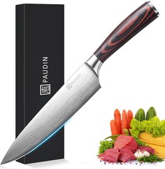 Нож PAUDIN Pro Шеф кухонный профессиональный лезвие 20 см