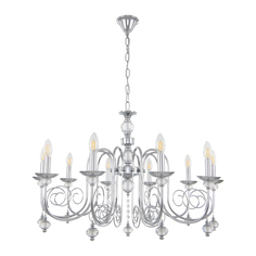 Люстра подвесная Arte Perfetto Luce 3334.0127.10.CR 10хE14х40W