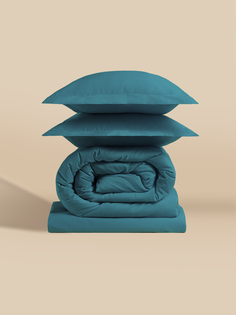 Комплект постельного белья Simply B 1,5 спальное сине-зеленый