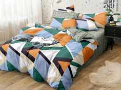 Постельное белье Cleo Pure Cotton, геометрия, наволочки 70x70 2 спальный поплин