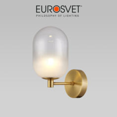 Бра, настенный светильник без выключателя на корпусе Eurosvet Loona 60161 G9 латунь