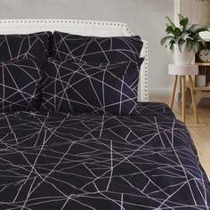 Постельное белье 2 спальное Cleo Art Color, геометрия, наволочки 70х70