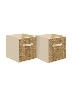 Короба стеллажные Valiant 27х27х28 см набор 2 шт бежевый, BASIC