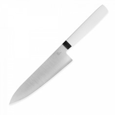 Нож поварской кухонный шеф CH160, OWL KNIFE, White, 16 см, сталь N690
