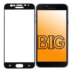 Защитное стекло для Samsung Galaxy J4 (2018) с черной рамкой BIG