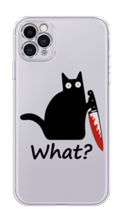 Чехол на Apple iPhone 11 Pro "Котик с ножом" Case Place