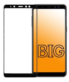 Защитное стекло для Samsung Galaxy A8 (2018) с черной рамкой BIG