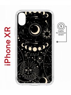 Чехол на iPhone XR MagSafe с принтом Kruche Print Space противоударный с магнитом КruЧЕ