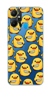 Чехол на Infinix Smart 6 Plus "Утка с ножом" Case Place