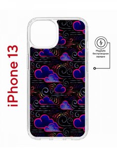 Чехол на iPhone 13 MagSafe с принтом Kruche Print Dreams противоударный с магнитом КruЧЕ
