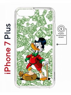 Чехол на iPhone 7 Plus/8 Plus MagSafe Kruche Print MacMoney противоударный с магнитом КruЧЕ