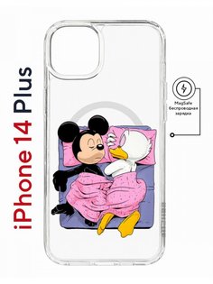 Чехол на iPhone 14 Plus MagSafe Kruche Print This is life противоударный с магнитом КruЧЕ